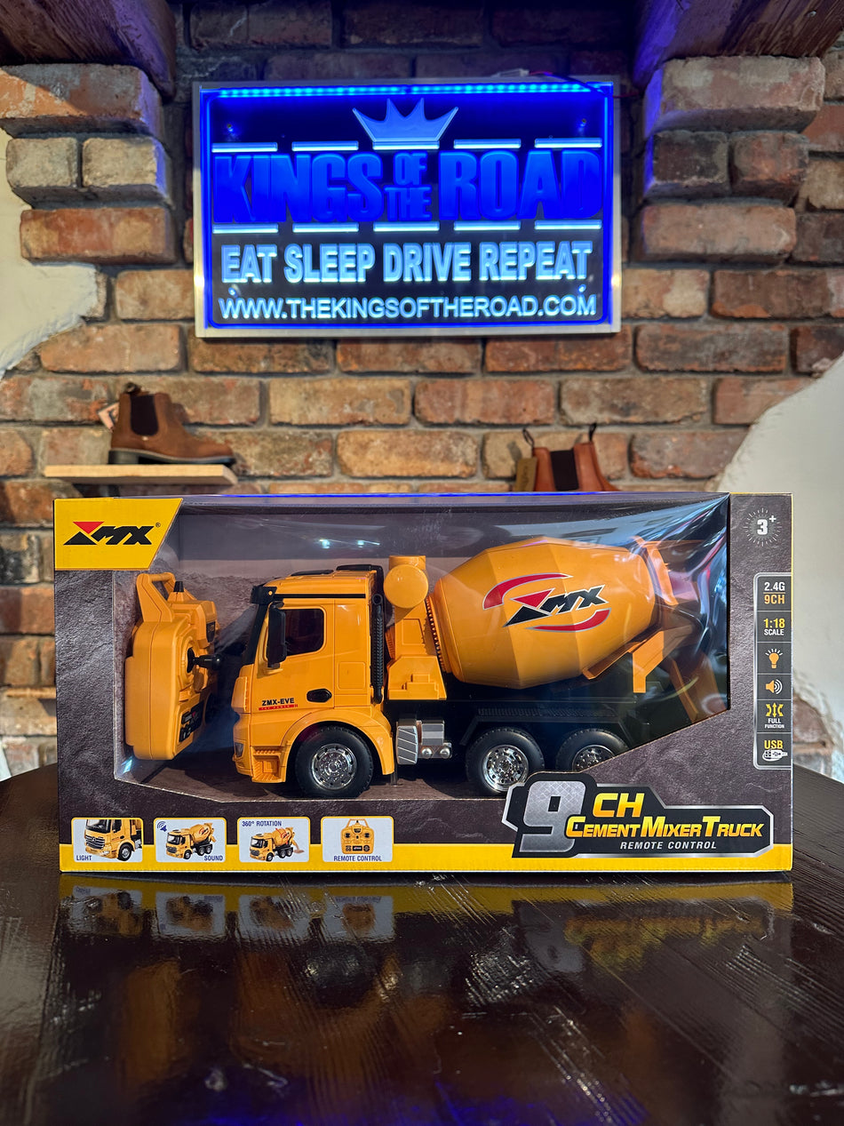 ZMX Engineering Cement Mixer Truck Toy with Remote Control