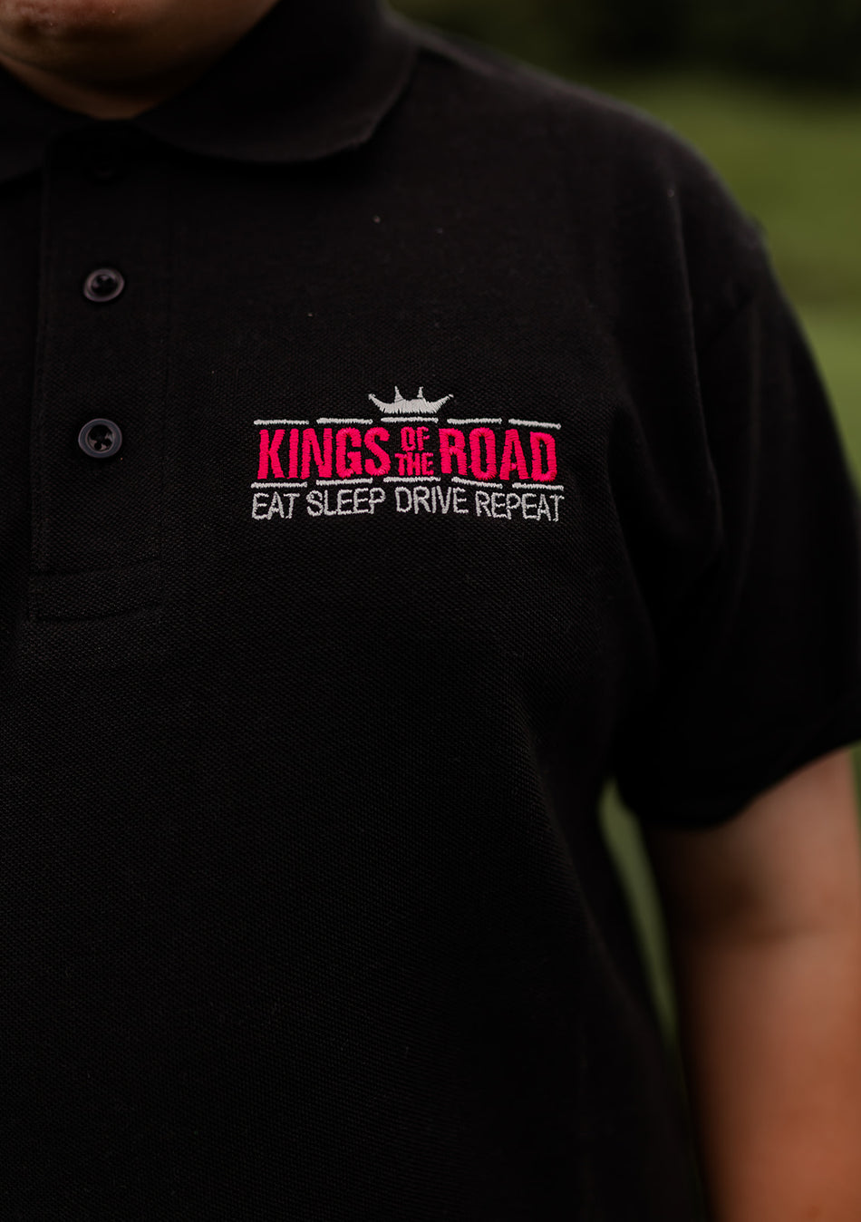 KINGS BLACK & PINK POLO