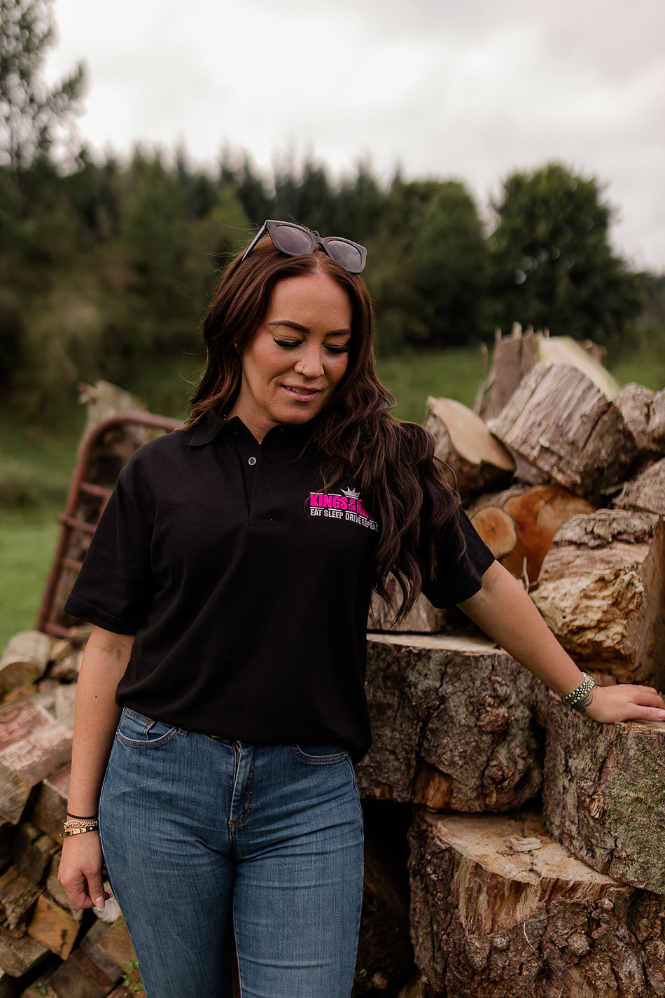 KINGS BLACK & PINK POLO