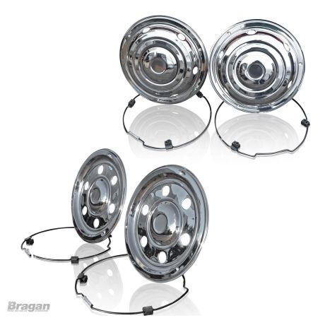 17.5" Swedish Style Front + Rear Wheel Trim Cover Set