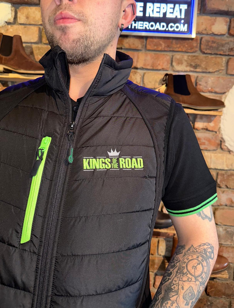 Kings Padded Gillet (Lime Logo)