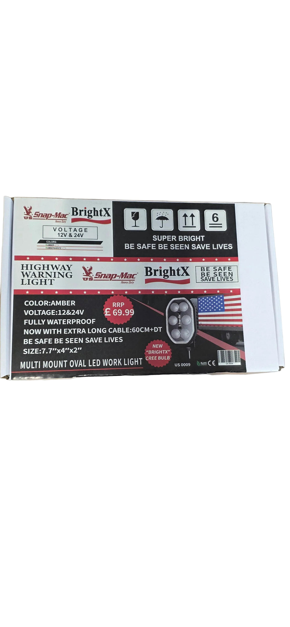 Oval Highway Warning Light
