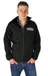 Adults Black Jacket with Silver Embroidered Logo