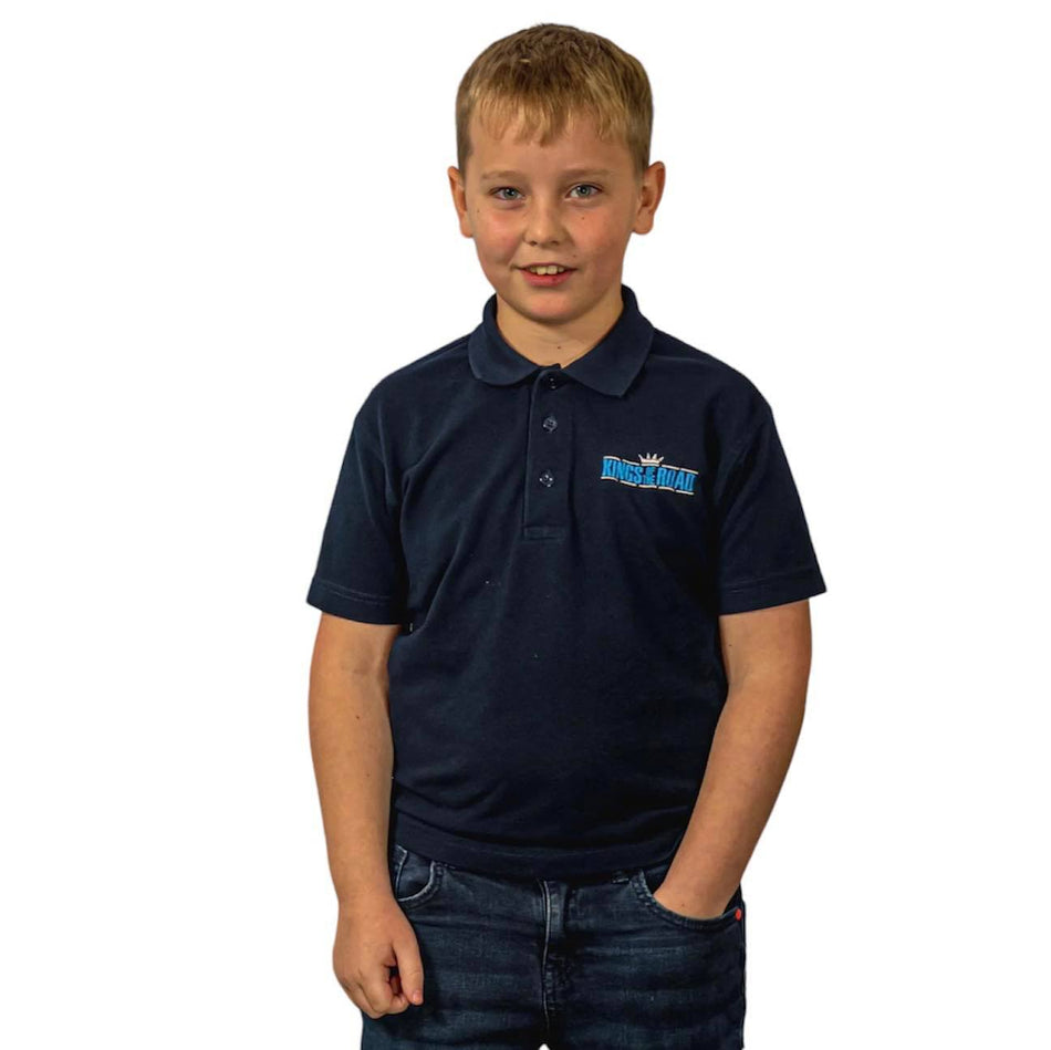 Marineblaues Polo-T-Shirt für Kinder