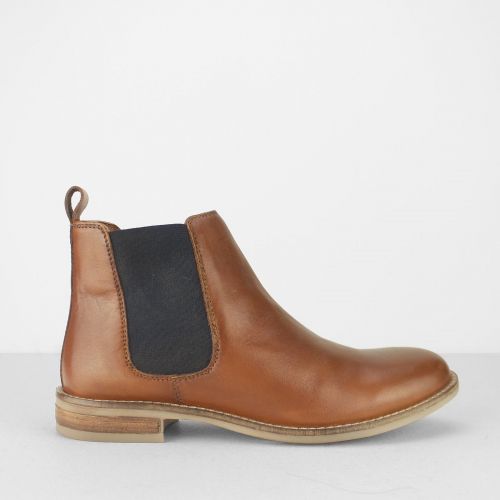 Tan leather cheap chelsea boots ladies